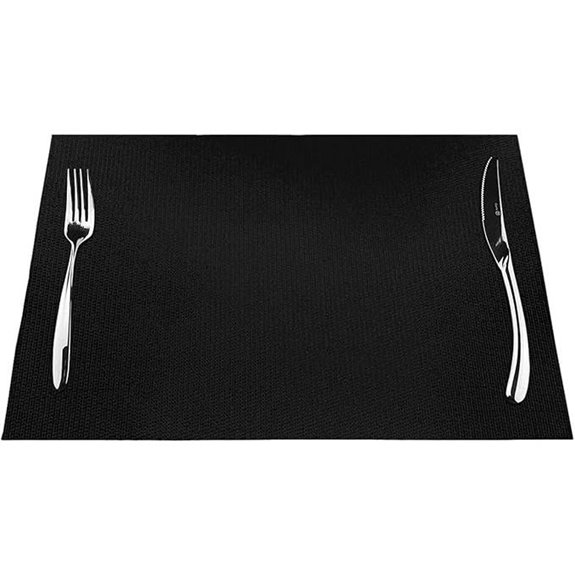 PVC-gewebte hitzebeständige rutschfeste Tellerunterlagen aus Kunststoff (6 Stück)