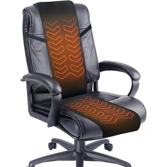 MAXCOM beheizende Stoff-Sitzkissen mit Temperaturregelung