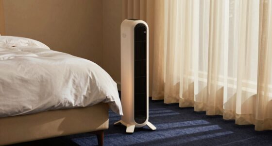 Heizerplatzierung in der Nähe von Bettwäsche