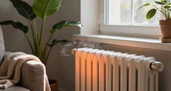 Beheizung trocknet die Luft