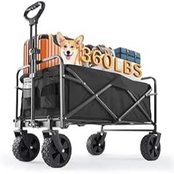 Schwere Last Folding Wagen mit Gelände-Rädern