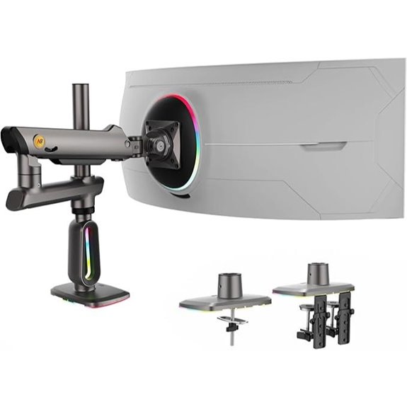 Schwerlast-Monitorhalterung für Ultrabreite Bildschirme