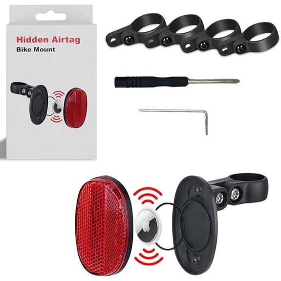 ReFind Airtag Fahrradreflektor mit verstecktem Halter