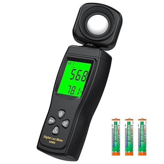 high range digital light meter