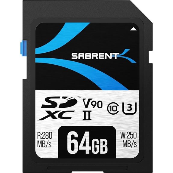 SabRENT 64GB V90 UHS-II SDXC-Karte