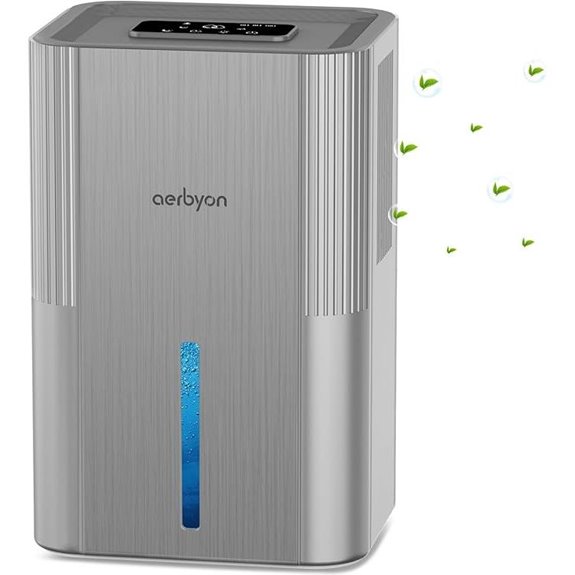 Entfeuchter für zu Hause mit Wassertank und Lichtern