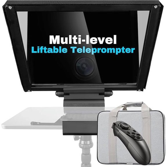 i7 13,6 Teleprompter mit Fernbedienung und Tragetasche