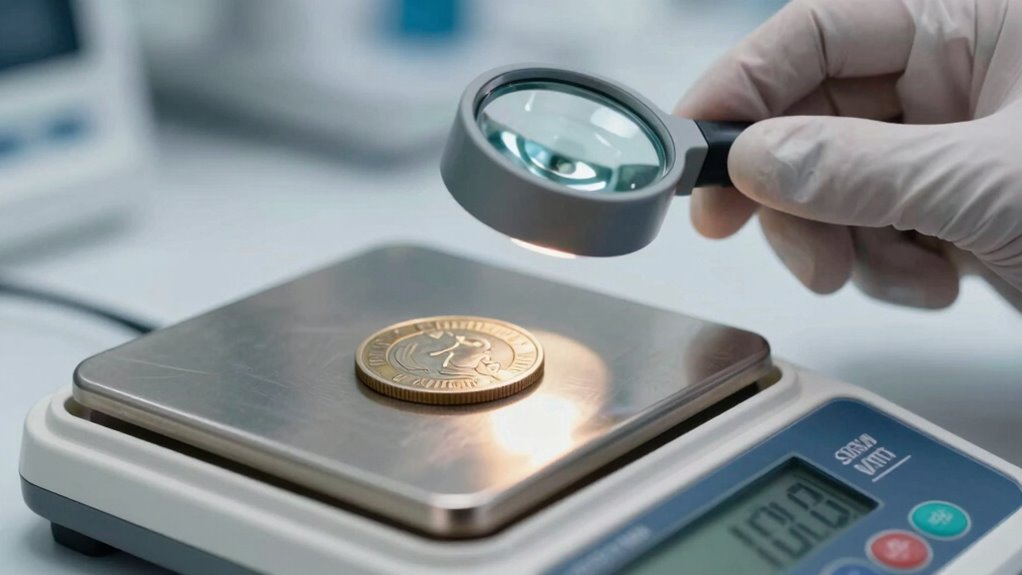 Echter Münzmerkmale identifizieren