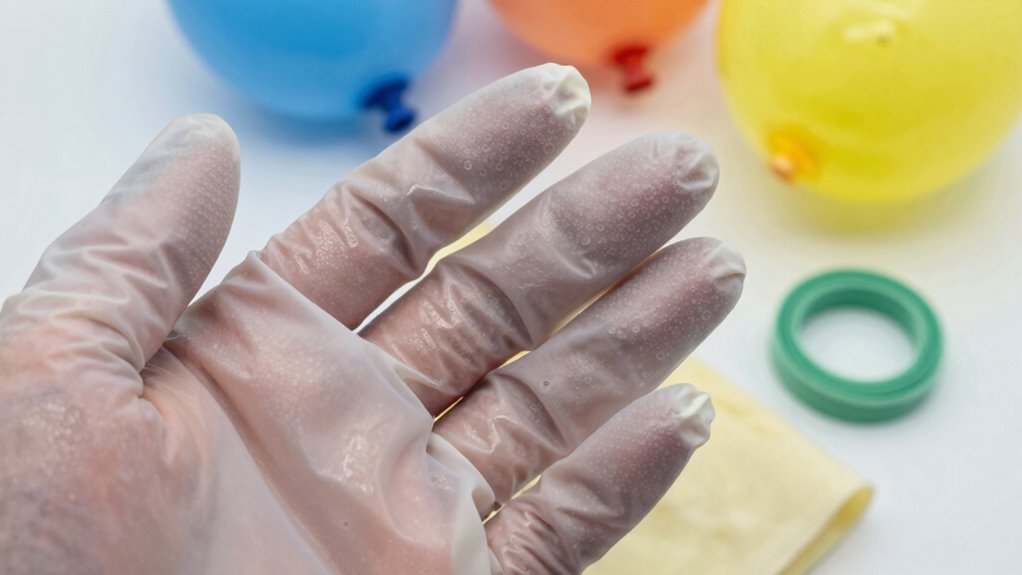 identify latex through texture