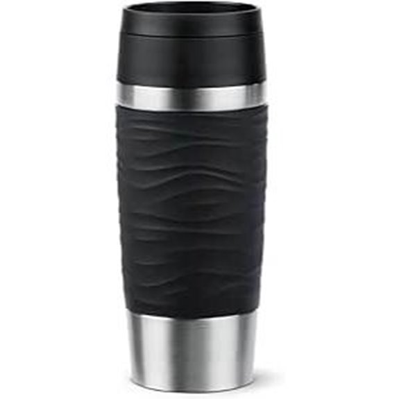 Emsa 360 ml Wave Travel Mug Isoliert Auslaufsicher