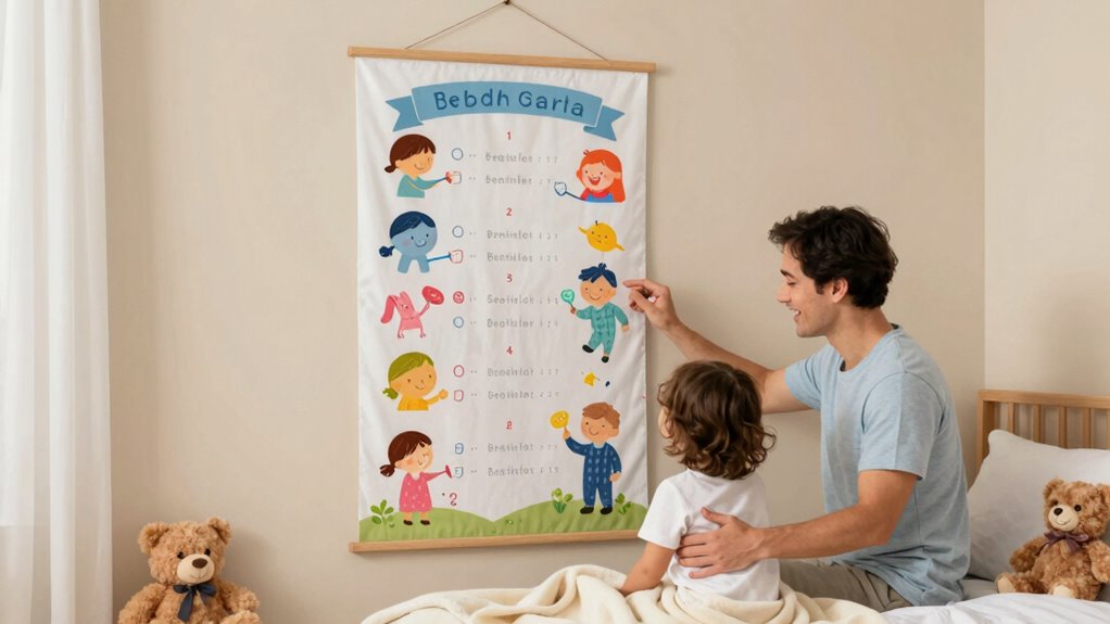 Schlafenszeit-Chart positiv vorstellen