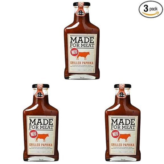 Kühne Made for Meat Gegrillte Paprika 375 ml (Packung zu 3)