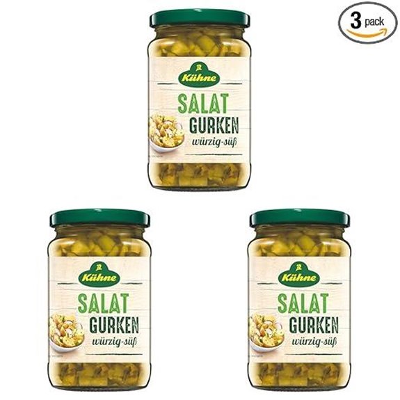 Kühne Salad Gurken 370 ml (Packung zu 3)