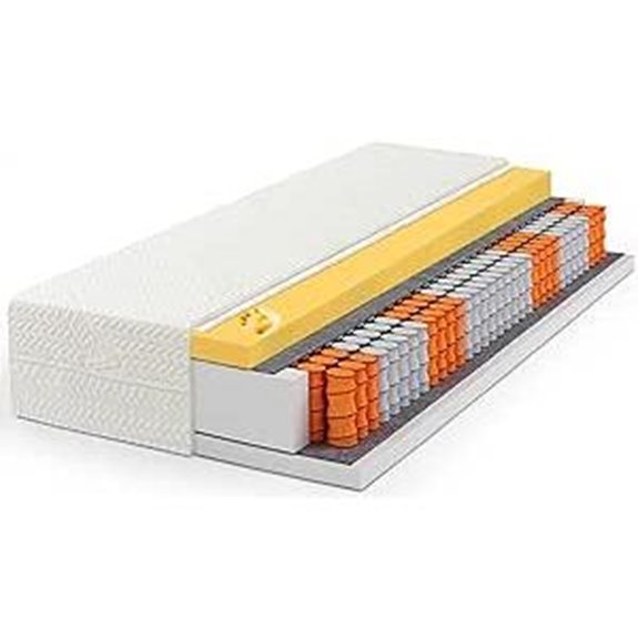 Kaschimr Pocket-Federkernmatratze mit Memory-Foam-Topper (180 x 200)