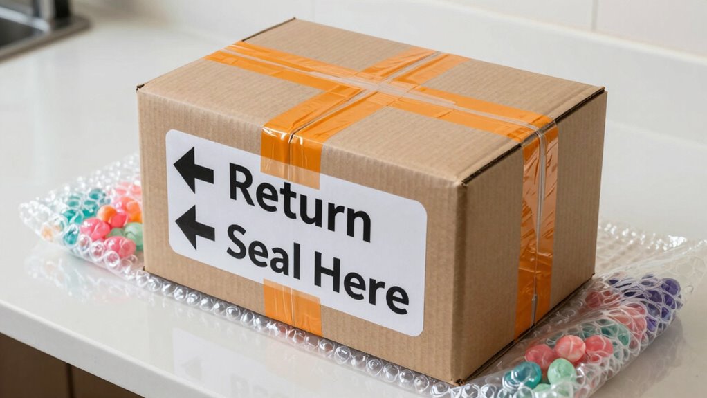 label seal reinforce protect