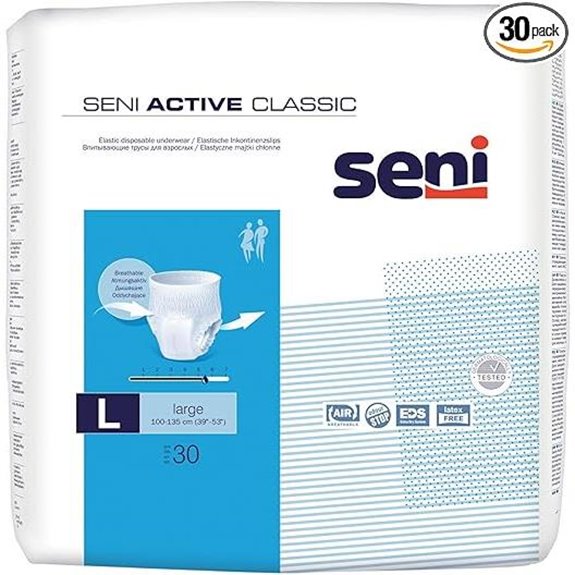 Seni Active Classic Large Incontinence Briefs (3x30)