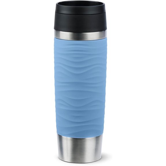 Emsa 500ml Wave Travel Mug Leak-Proof Blau