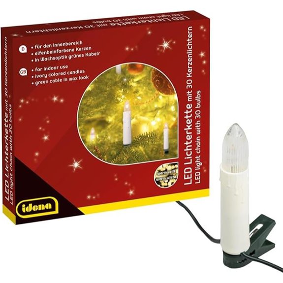 Idena LED-Kerzenlichtkette Set aus 2