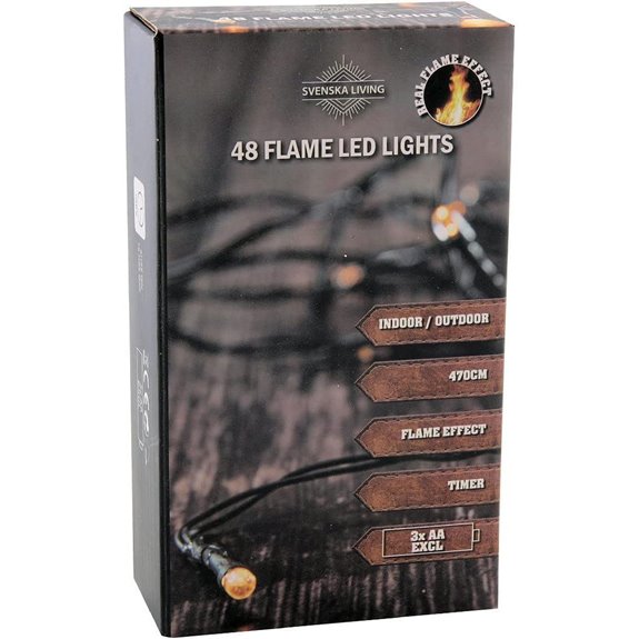 LED-Glühkerzen-Lichterketten mit Timer und Flammeneffekt