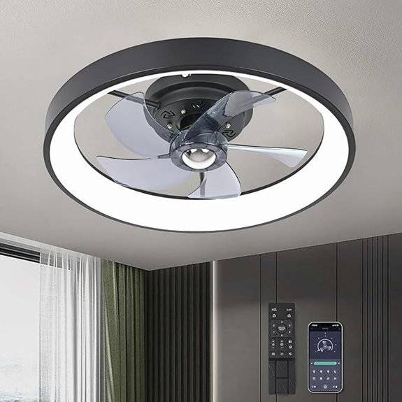 LED-Deckenventilator mit Licht und Fernbedienung