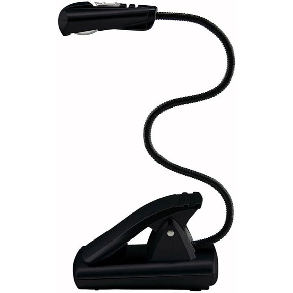 Wedo LED Clip-On Reading Light for Kindle Books Pads Clipboards - Black