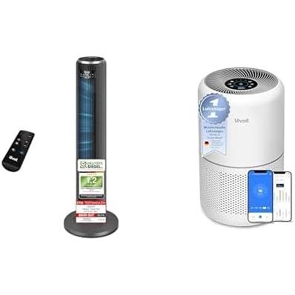 Levoit Turmventilator & Luftreiniger-Set