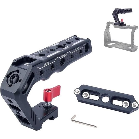 Leichtes Aluminiumkamera-Griff mit Halterungen
