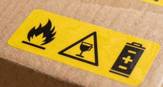 Lithium Versandetikettensymbole