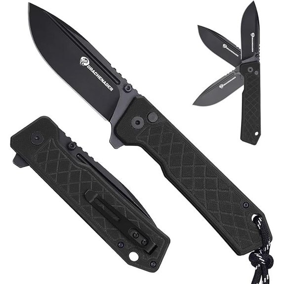Taschenmesser mit Verriegelung G10-Griff Nylon-Tasche