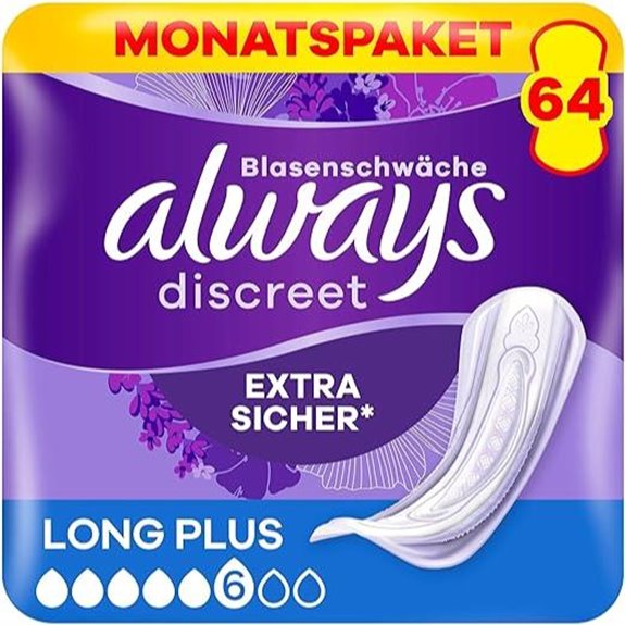 Always Discreet Long Plus Incontinence Pads (64)