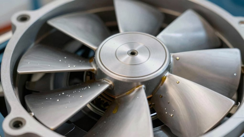 Lüfte den Lüftermotor regelmäßig schmieren