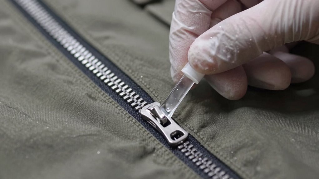 Schmieren Sie Reißverschlüsse regelmäßig ordnungsgemäß