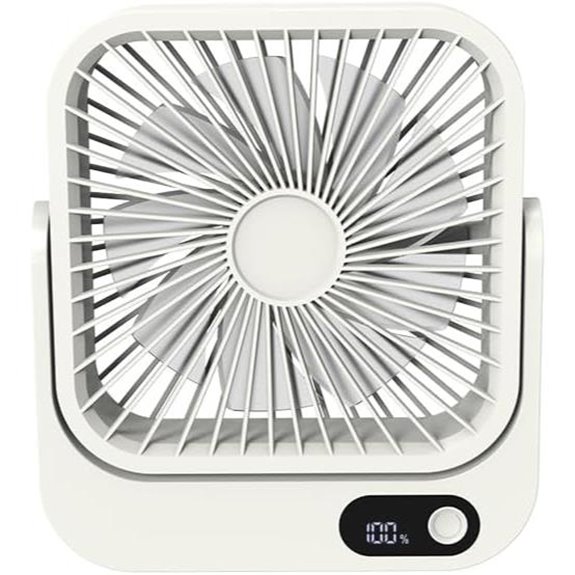 Magnetischer tragbarer Tischventilator mit 5 Geschwindigkeiten