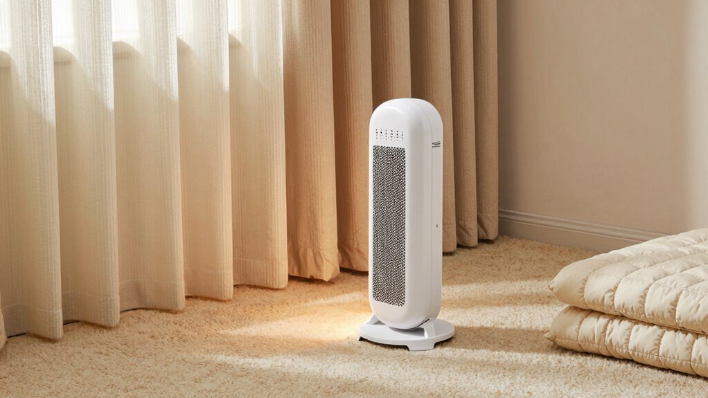 maintain safe heater clearance