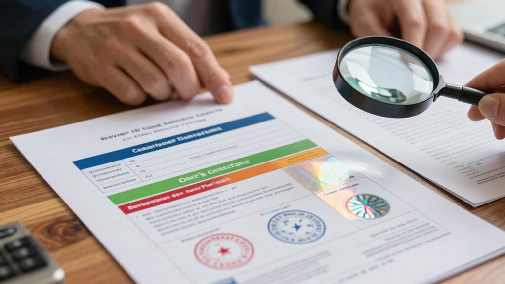 Materialzertifizierungsüberprüfungsprozess