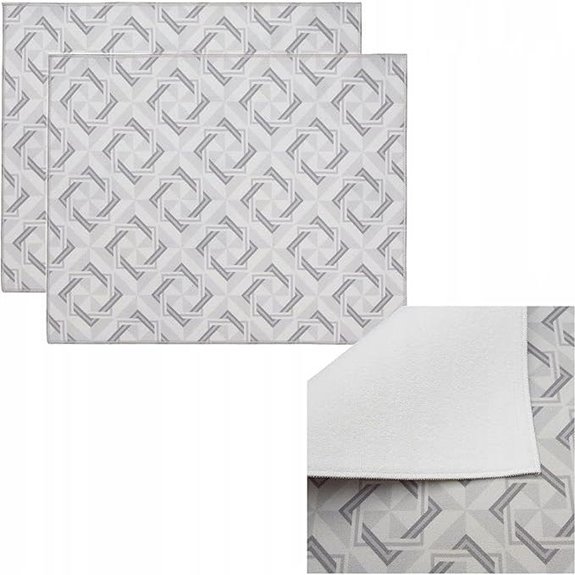 HAMUR HOME Mikrofaser-Geschirrtrockentuch Matte (Packung zu 2)