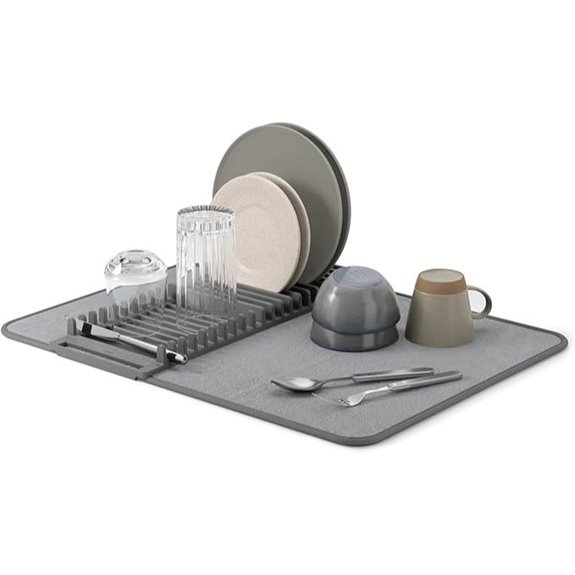 Umbra Udry Mini-Geschirrabtropfer und Mikrofaser-Trockentuch