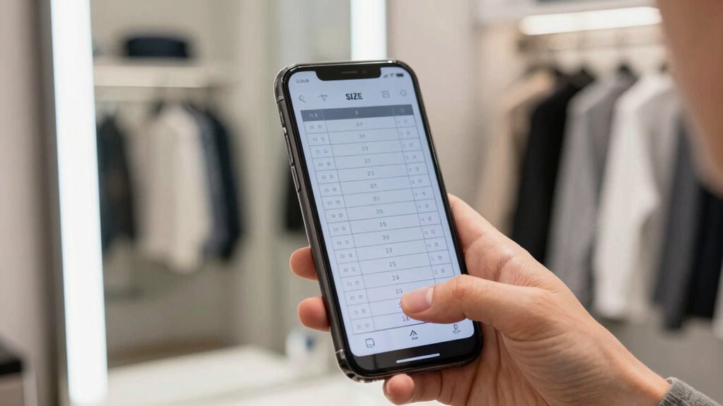 Fehldeutung von Größencharts