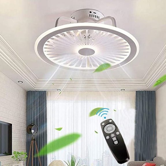 Moderner LED-Deckenventilator mit Licht und Fernbedienung