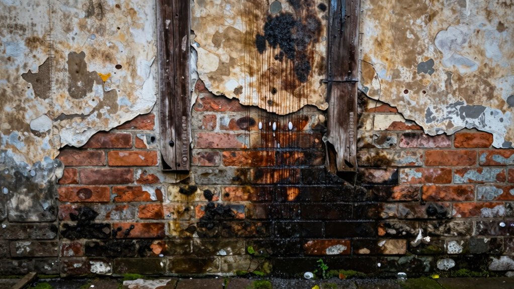 Feuchtigkeit schwächt alte Materialien