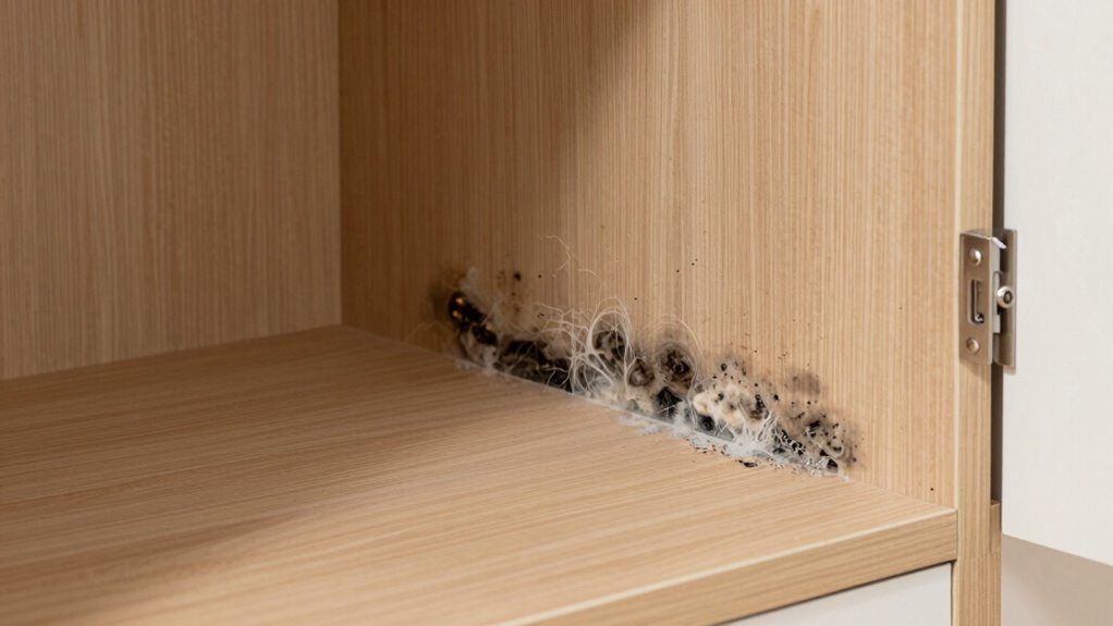 Schimmel hinter dem Kleiderschrank