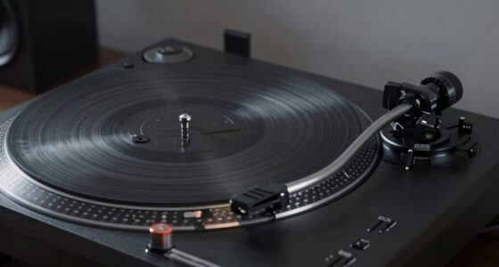 motorized turntable wobble control