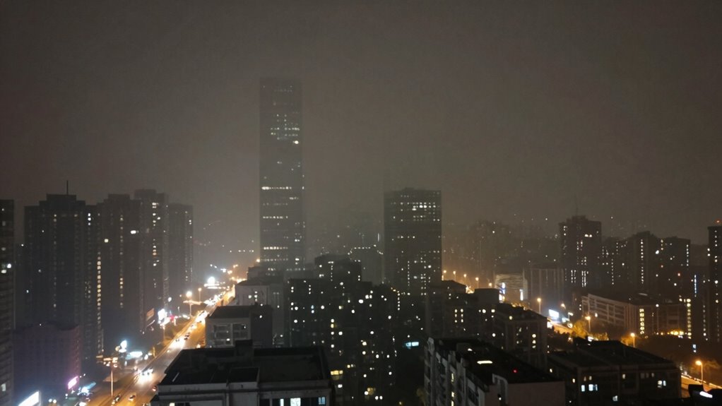 nächtliche Partikelbelastung