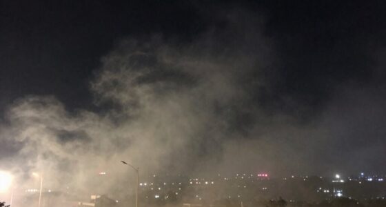 Nachtzeit PM2.5-Anstieg