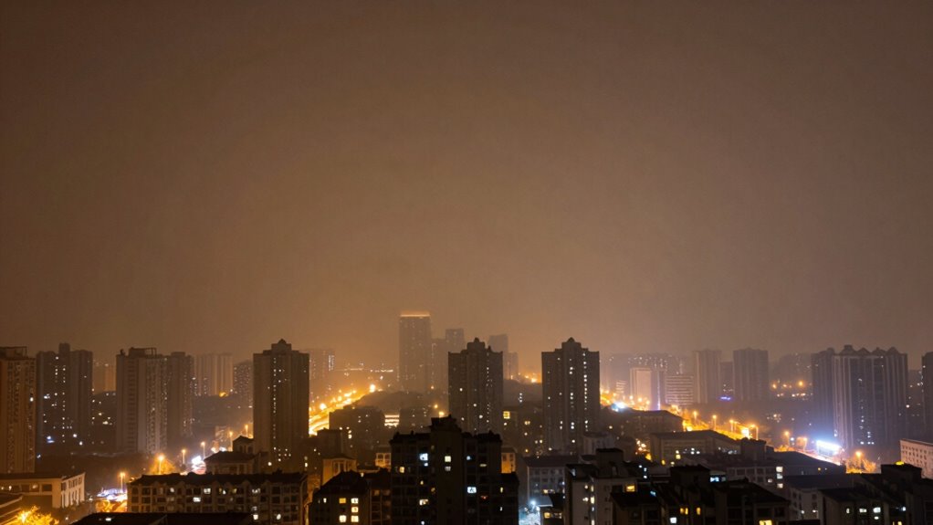 Nachtzeit-Pollutionkonzentrationserhöhung