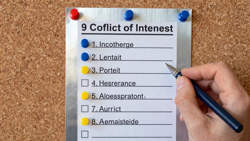 neun punkt konflikt-Checkliste