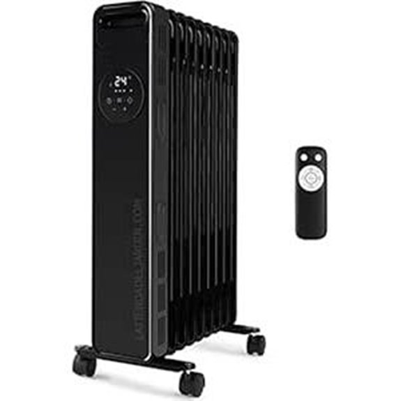 Ölheizkörper mit Touchscreen und Fernbedienung