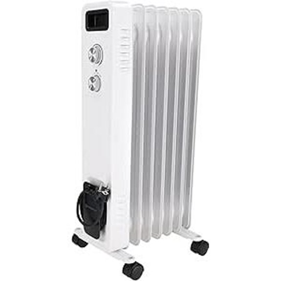 DeDRA DA-J1501 Ölradiator mit Thermostat und Rollen