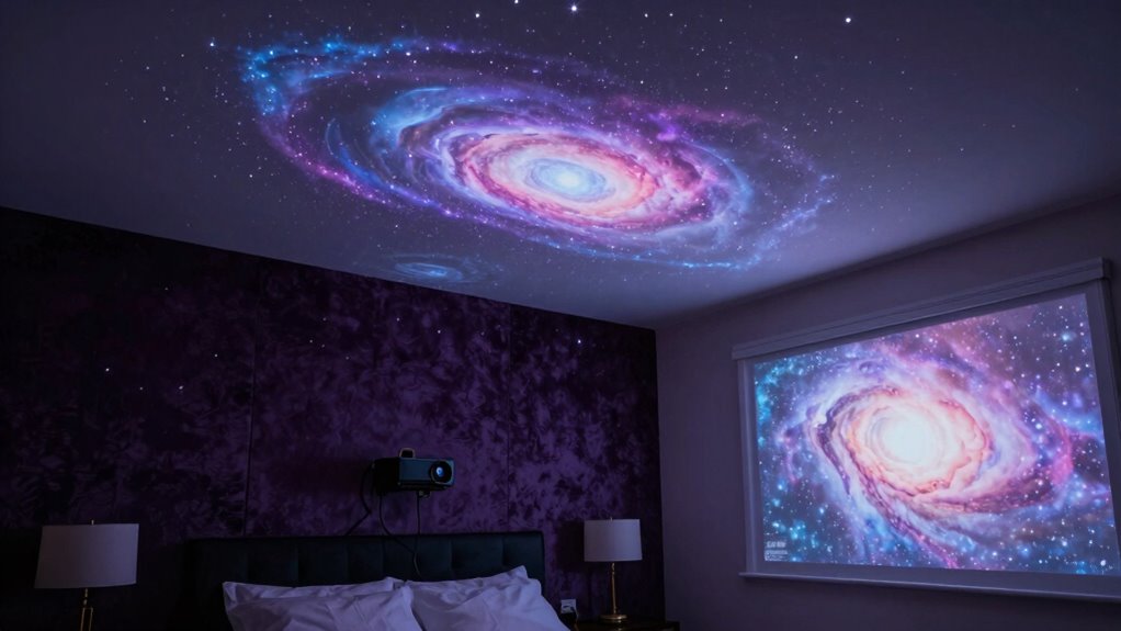 optimaler Galaxie-Projektor Platzierung
