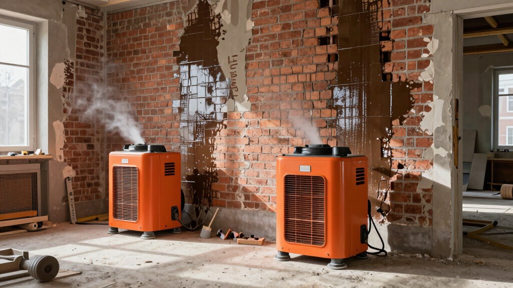 optimiere Feuchtigkeitskontrolle während Renovierungen